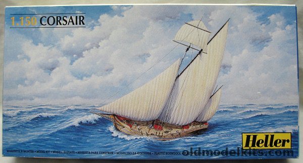 Heller 1/150 Corsair 16th and 17th Century Fisherman - Trader / Warship during the Mediterranean 'Race War', 80616 plastic model kit